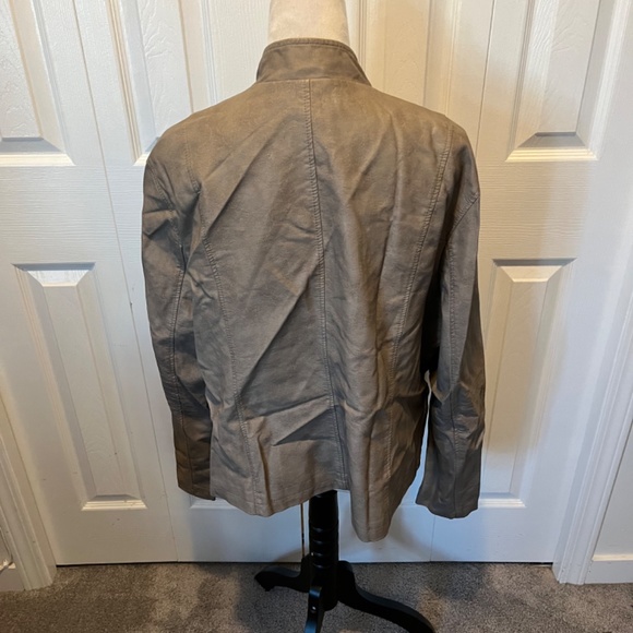 Alfani size XL faux Leather jacket - Picture 5 of 11